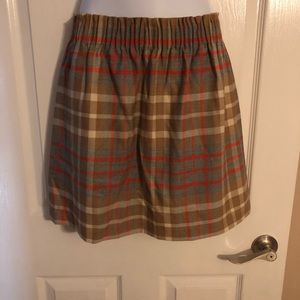 NWT j crew plaid miniskirt size 4